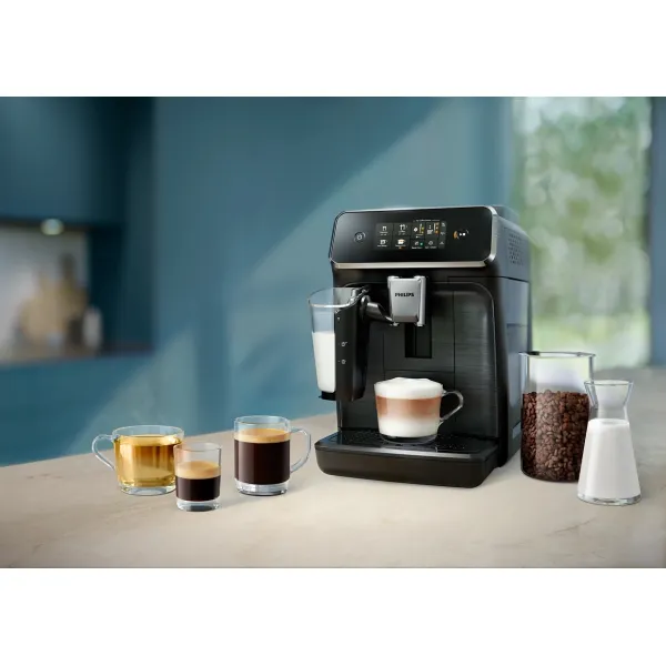 Кофемашина Series 2300 LatteGo, 1.8л, зерно+мол., автомат.капуч, дисплей, авторецептов -4, черный Philips (EP2339/40) - Фото 5