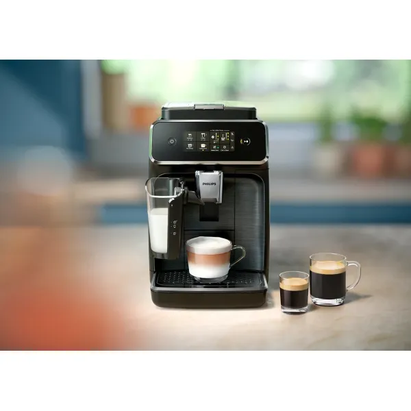 Кофемашина Series 2300 LatteGo, 1.8л, зерно+мол., автомат.капуч, дисплей, авторецептов -4, черный Philips (EP2339/40) - Фото 6