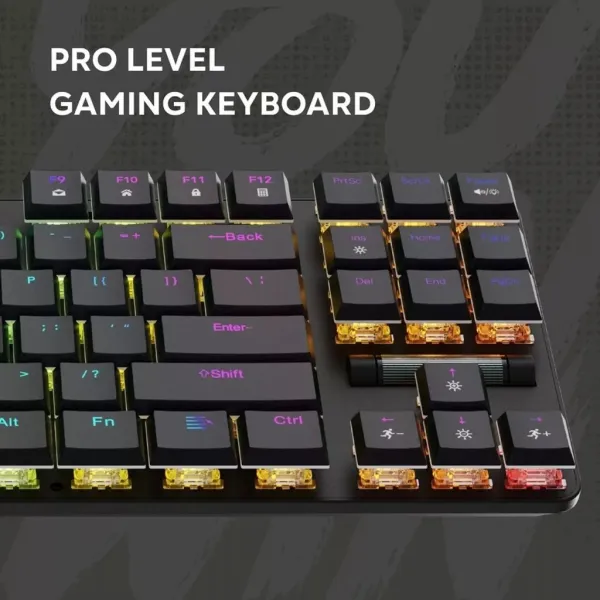Клавіатура USB, RGB Cometstrike GK-50, TKL, ENG/UKR, чорна Canyon (CND-SKB50-US) - Фото 2