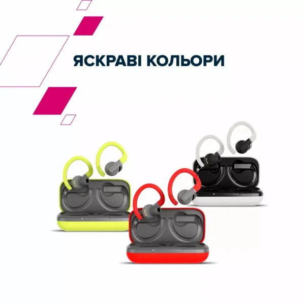 Наушники беспроводные BT OnRun 11 Sport белые Canyon (CNS-TWS11W) - Фото 3