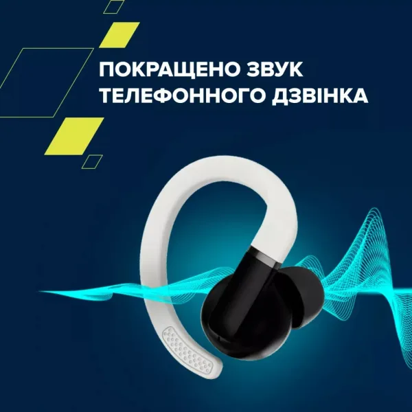 Наушники беспроводные BT OnRun 11 Sport белые Canyon (CNS-TWS11W) - Фото 9