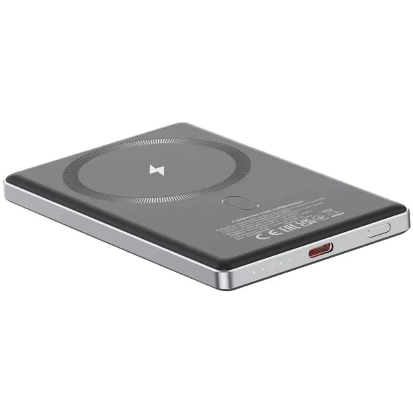 Аккумулятор внешний Power Bank 5000 mAh OnPower 505 slim Magsafe PD 20W серый Canyon (CNS-CPB505DG) - Фото 10