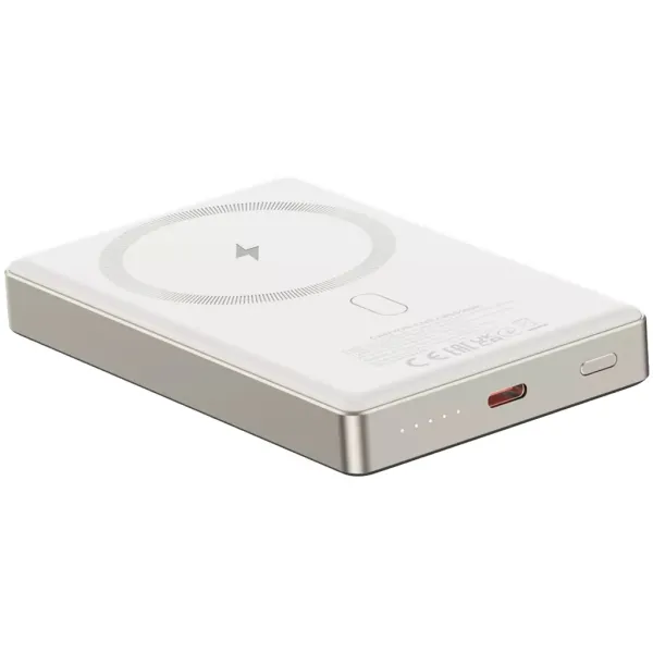 Аккумулятор внешний Power Bank 10000 mAh OnPower 505 slim Magsafe PD 20W бежевый Canyon (CNS-CPB510BE) - Фото 7