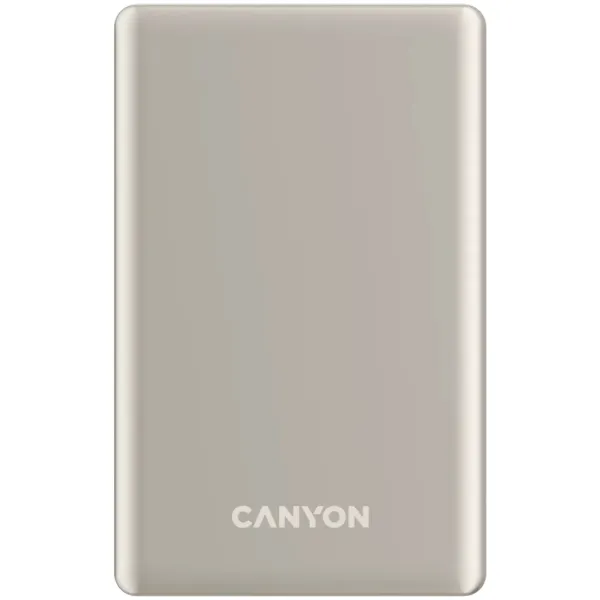 Аккумулятор внешний Power Bank 10000 mAh OnPower 505 slim Magsafe PD 20W бежевый Canyon (CNS-CPB510BE) - Фото 5