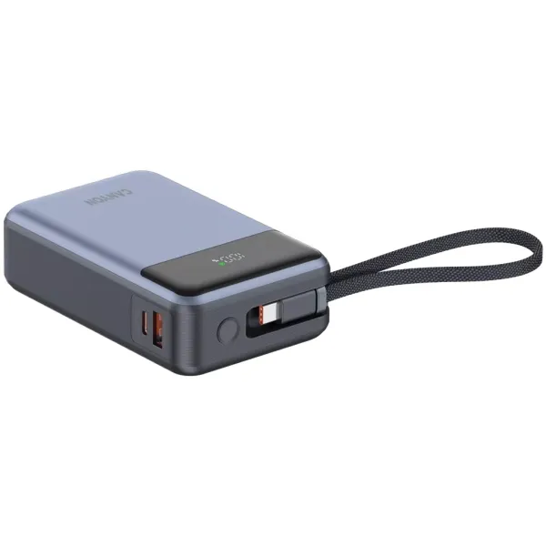 Аккумулятор внешний Power Bank 20000 mAh OnPower 600 built-in cable PD 65W серый Canyon (CNS-CPB600DG) - Фото 8
