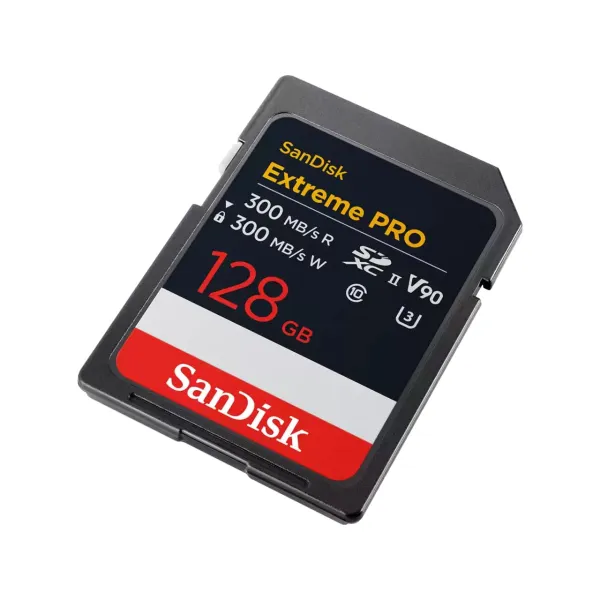 Карта памяти 128GB SD C10 UHS-II U3 R300/W300MB/s Extreme Pro V90 SanDisk (SDSDXDM-128G-GN4IN) - Фото 6