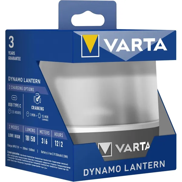 Ліхтар Dynamo Lantern USB Varta (17670101111) - Фото 4