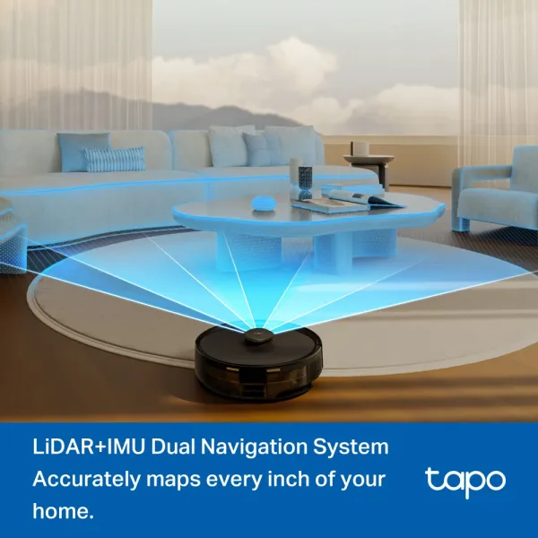 Робот-пылесос TAPO RV 30 MAX LIDAR TP-LINK (TAPO-RV30-MAX-PLUS) - Фото 8
