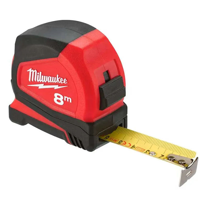 Рулетка Pro Compact , 8мх25мм, з фіксатором змотування, АБС-пластик Milwaukee (4932459594) Рулетка Pro Compact , 8мх25мм, з фіксатором змотування, АБС-пластик Milwaukee (4932459594)