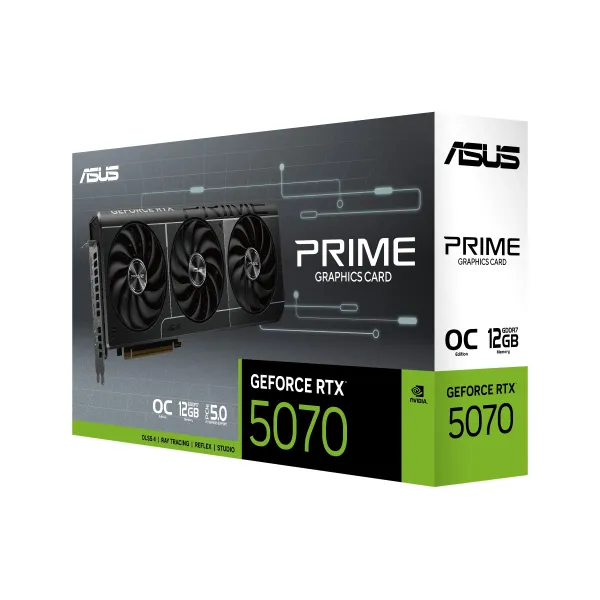 Відеокарта GeForce RTX 5070 12GB GDDR7 OC PRIME-RTX5070-O12G ASUS (90YV0M10-M0NA00) - Фото 11