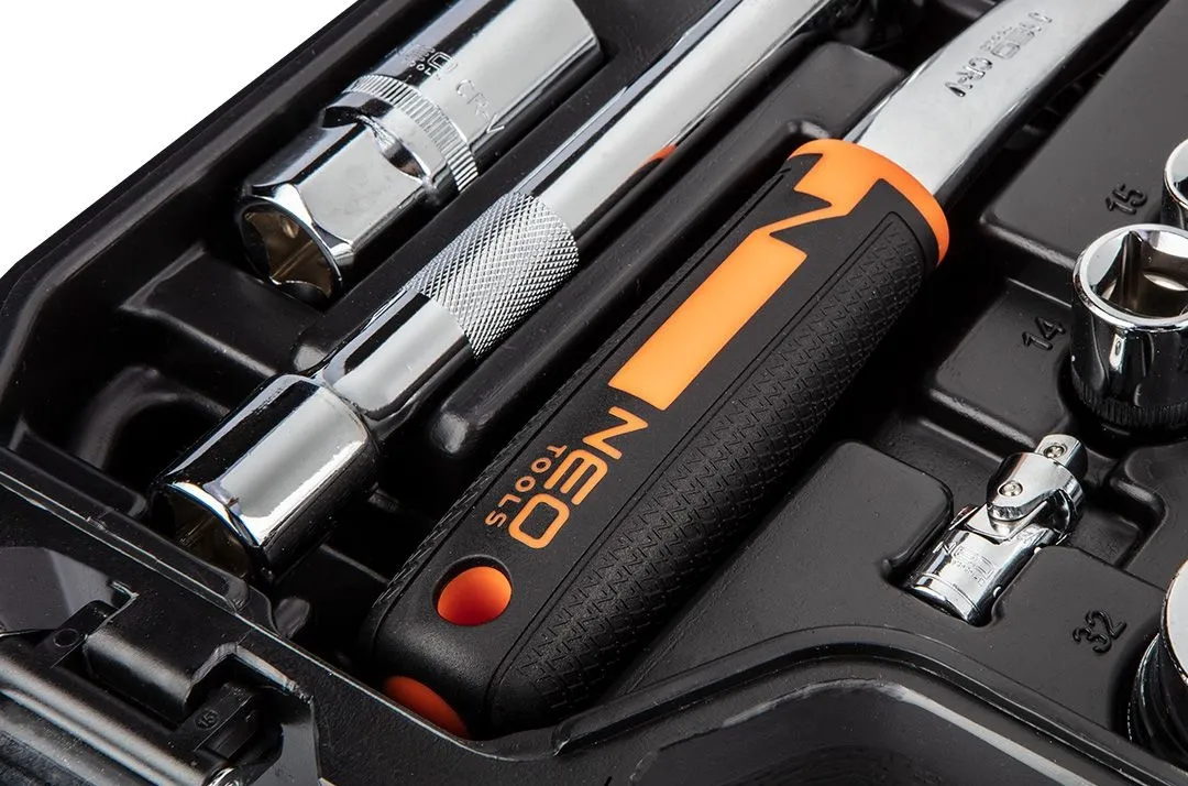 Набір інструментів 82шт, 1/2", 1/4", CrV, кейс Neo Tools (10-059) - Фото 7