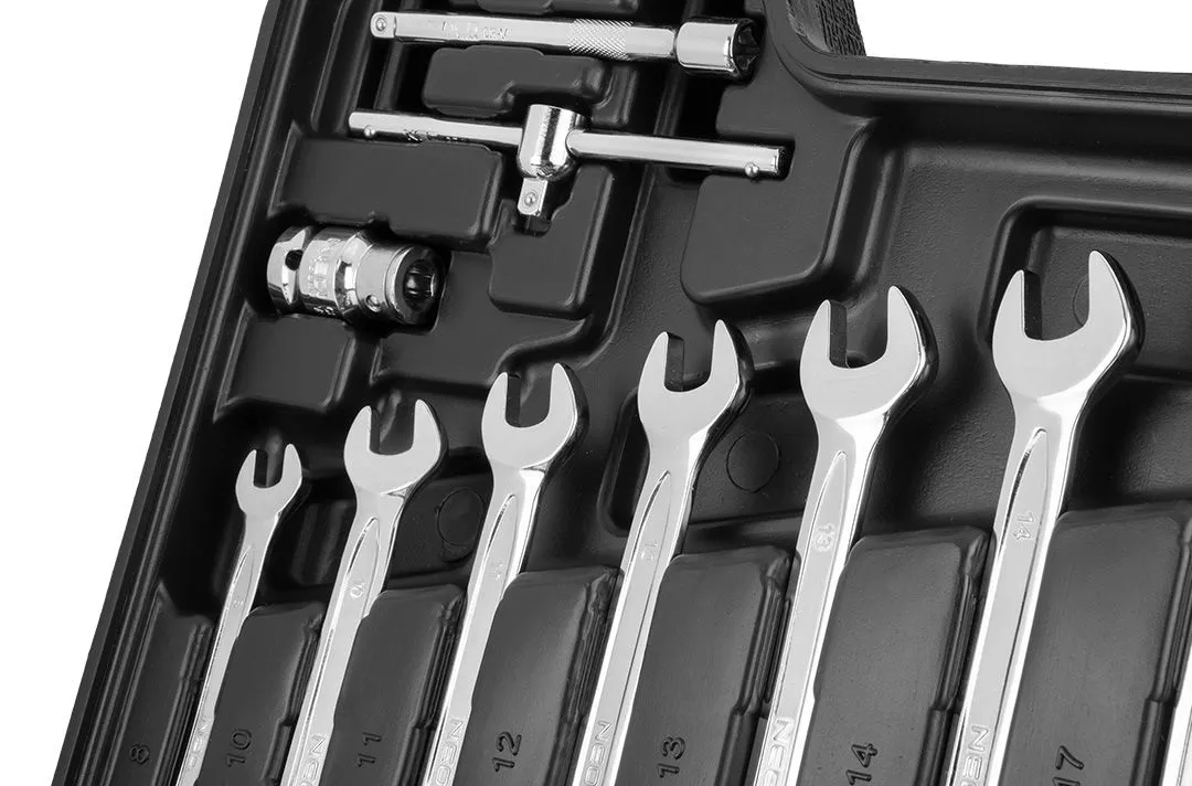 Набір інструментів 82шт, 1/2", 1/4", CrV, кейс Neo Tools (10-059) - Фото 5