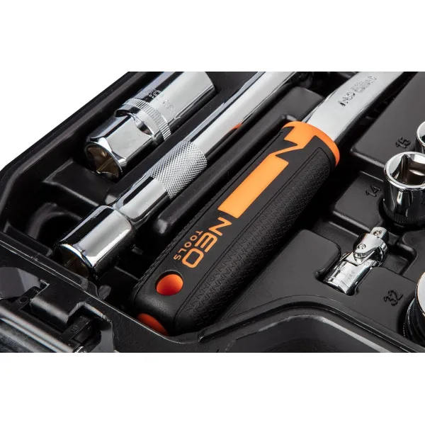 Набор инструмента 82шт, 1/2", 1/4", CrV, кейс Neo Tools (10-059) - Фото 7