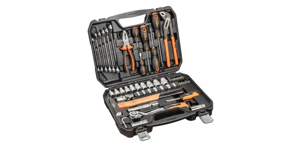 Набор инструментов 1/2", 1/4", 56шт, CrV Neo Tools (08-684) - Фото 1