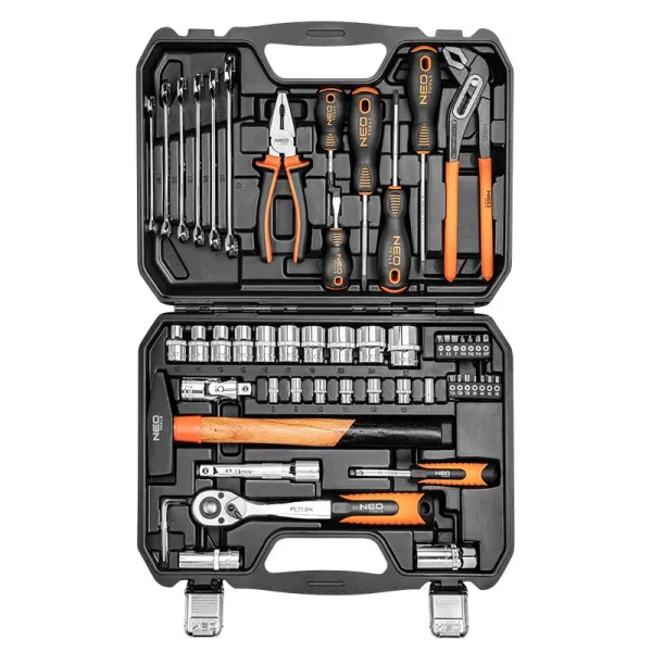 Набор инструментов 1/2", 1/4", 56шт, CrV Neo Tools (08-684) - Фото 10