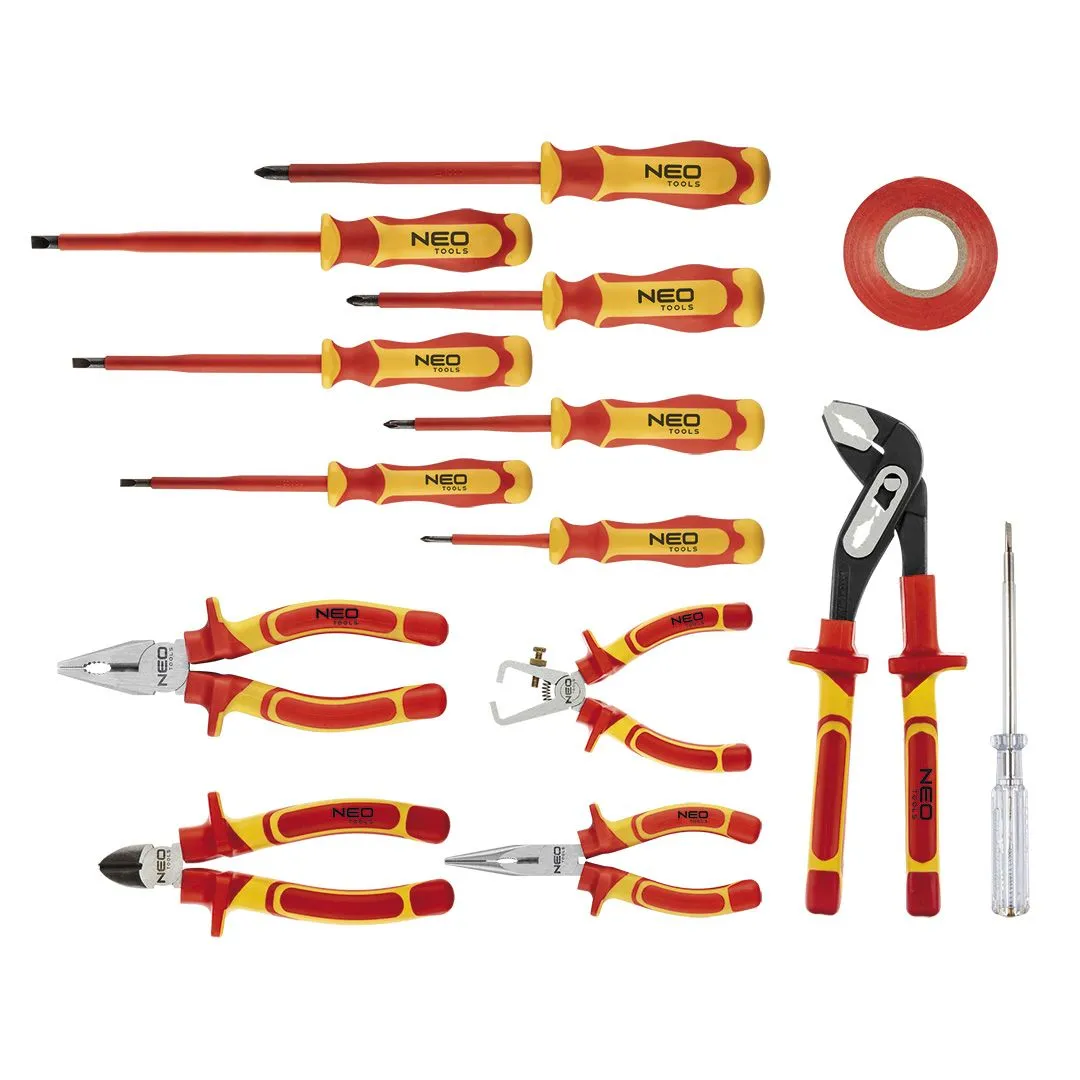 Набор инструментов 13шт, для электрика 1000В, CrV и S2 Neo Tools (01-234) - Фото 1