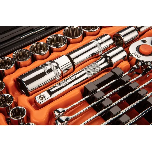 Набор инструментов 1/2", 1/4", 71шт, CrV Neo Tools (08-690) - Фото 1