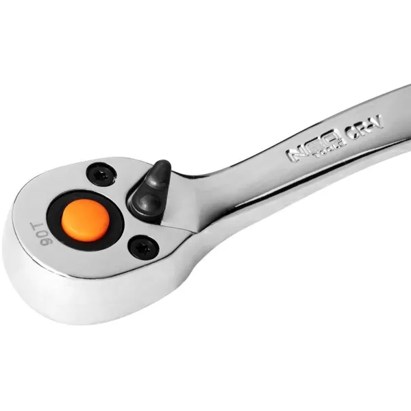 Набір торцевих головок 12шт, 1/2", тріскачка 90 зубців, CrV Neo Tools (10-030N) - Фото 4