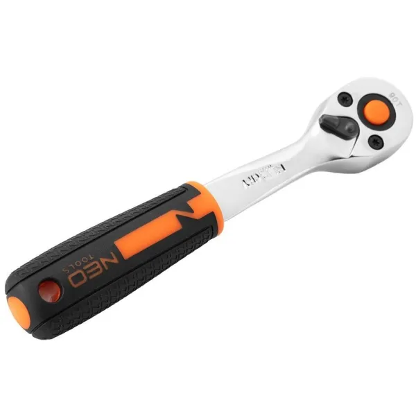 Набір торцевих головок 12шт, 1/2", тріскачка 90 зубців, CrV Neo Tools (10-030N) - Фото 5