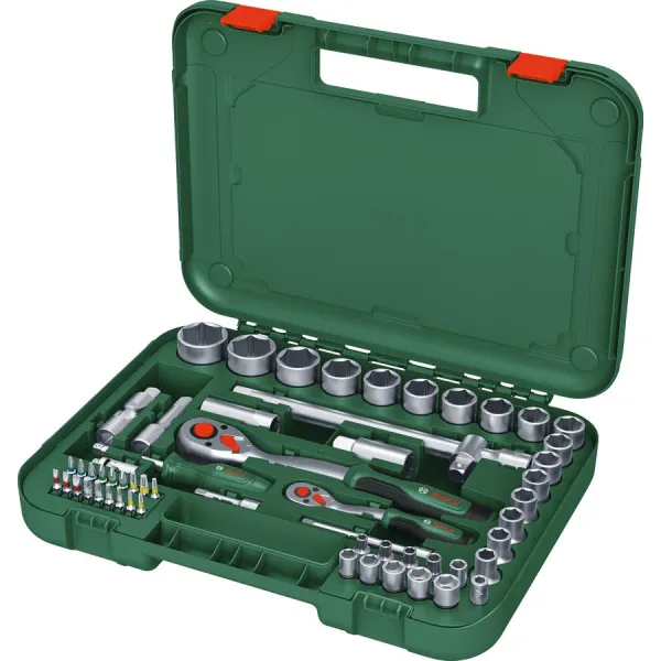 Набор торцевых головок 25 предметов, с трещоткой Bosch (1.600.A02.Z9F)