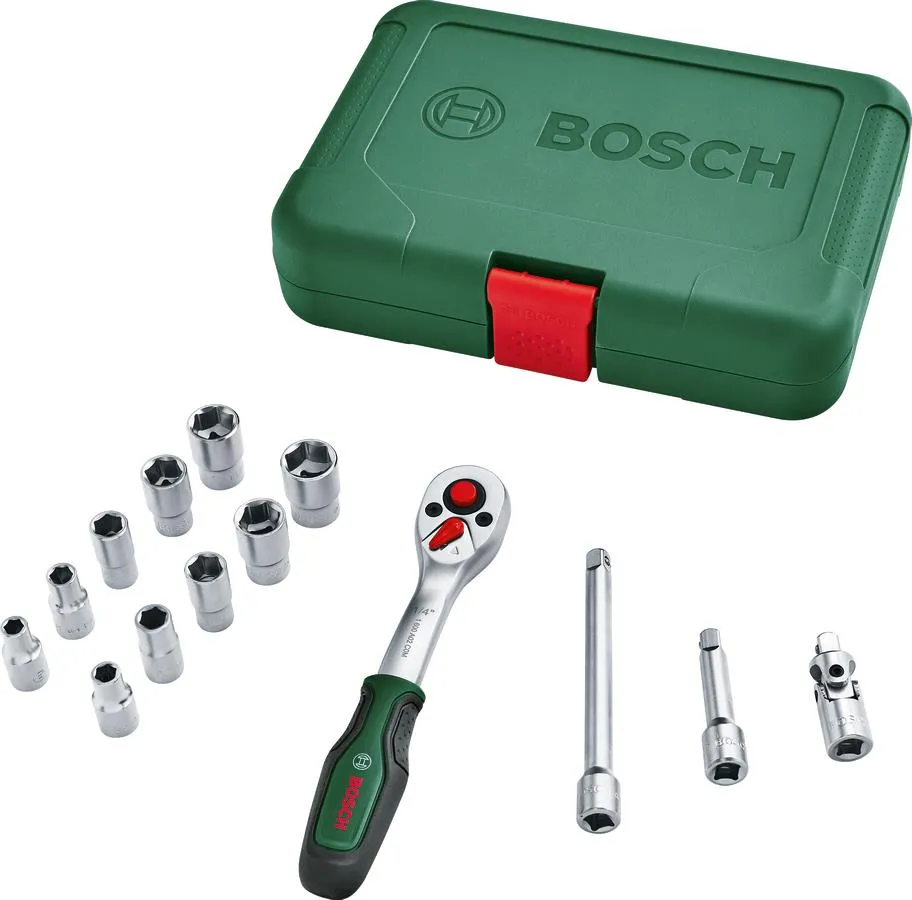 Набір торцевих головок 14шт, 1/4", кейс Bosch (1.600.A02.BY0) Набір торцевих головок 14шт, 1/4", кейс Bosch (1.600.A02.BY0)