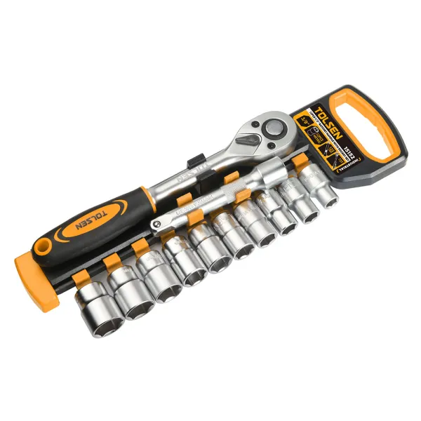 Набор торцевых головок Профи, 1/2", 12шт, CrV Tolsen (15152)