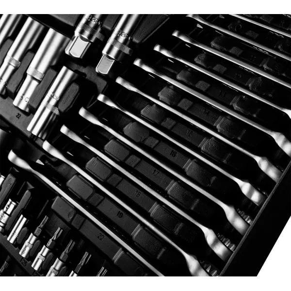 Набор инструментов 1/2", 1/4", 3/8", 216шт, CrV Neo Tools (10-216) - Фото 3