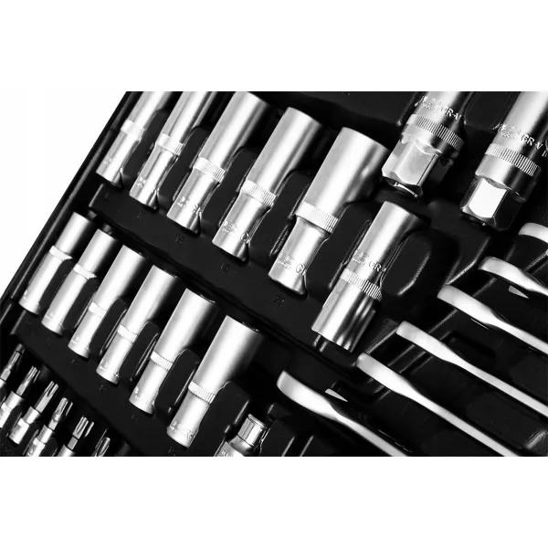 Набор инструментов 1/2", 1/4", 3/8", 216шт, CrV Neo Tools (10-216) - Фото 5