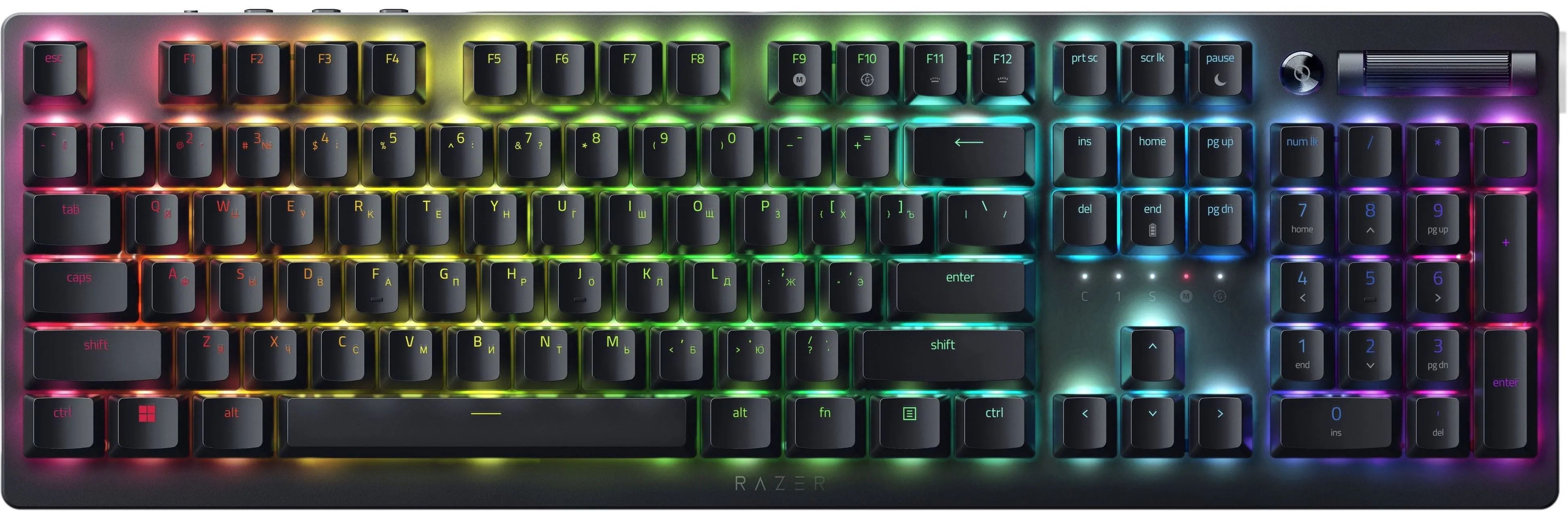 Клавиатура USB-A механическая, RGB, DeathStalker V2, Red Switch, EN/RU, чёрная Razer (RZ03-04500800-R3R1) Клавиатура USB-A механическая, RGB, DeathStalker V2, Red Switch, EN/RU, чёрная Razer (RZ03-04500800-R3R1)