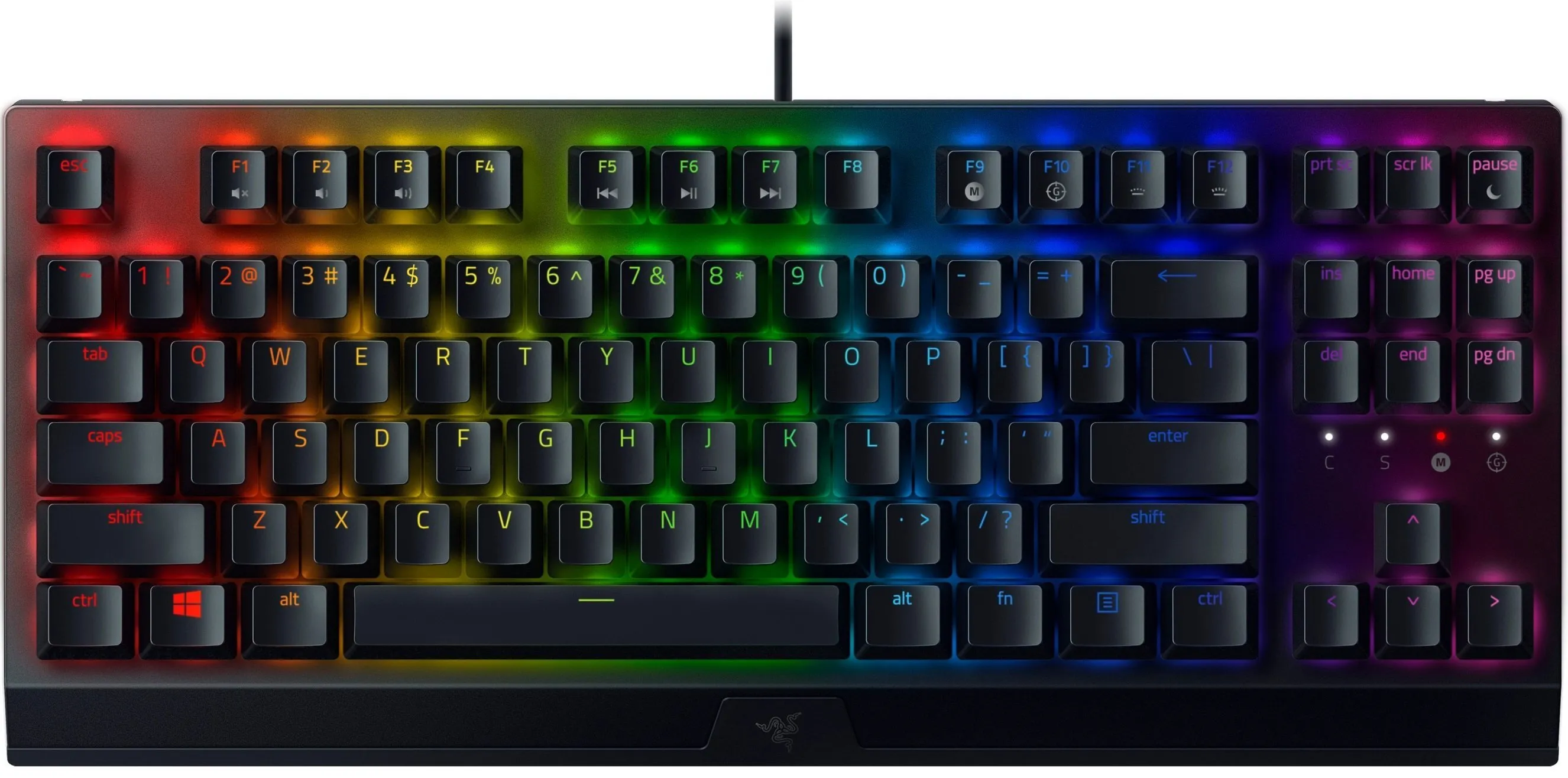 Клавиатура USB-A механическая, RGB, BlackWidow V3, TKL, Green Switch, EN/RU, чёрная Razer (RZ03-03490700-R3R1) Клавиатура USB-A механическая, RGB, BlackWidow V3, TKL, Green Switch, EN/RU, чёрная Razer (RZ03-03490700-R3R1)
