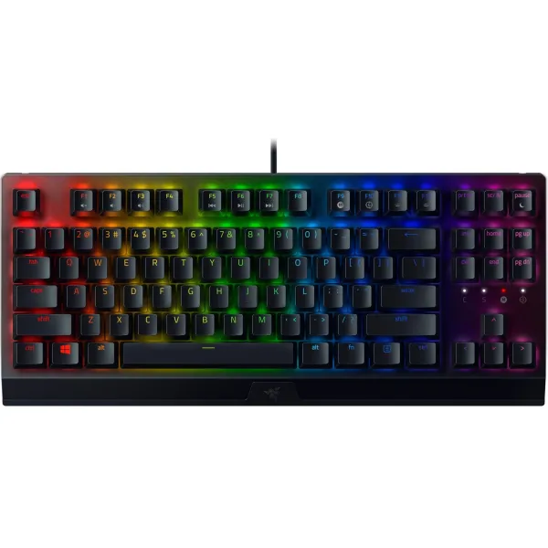 Клавиатура USB-A механическая, RGB, BlackWidow V3, TKL, Green Switch, EN/RU, чёрная Razer (RZ03-03490700-R3R1) - Фото 10