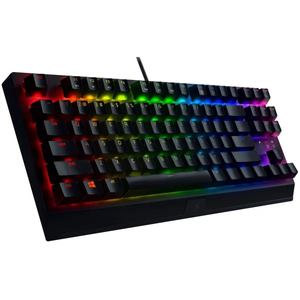 Клавиатура USB-A механическая, RGB, BlackWidow V3, TKL, Green Switch, EN/RU, чёрная Razer (RZ03-03490700-R3R1) - Фото 2