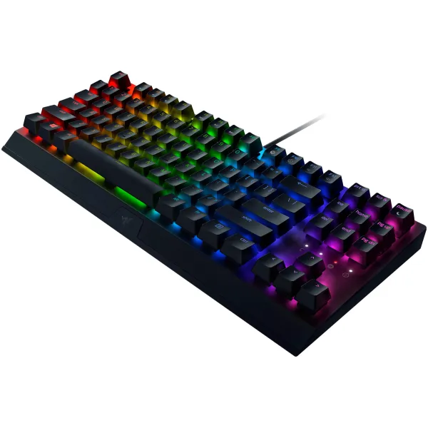 Клавиатура USB-A механическая, RGB, BlackWidow V3, TKL, Green Switch, EN/RU, чёрная Razer (RZ03-03490700-R3R1) - Фото 3