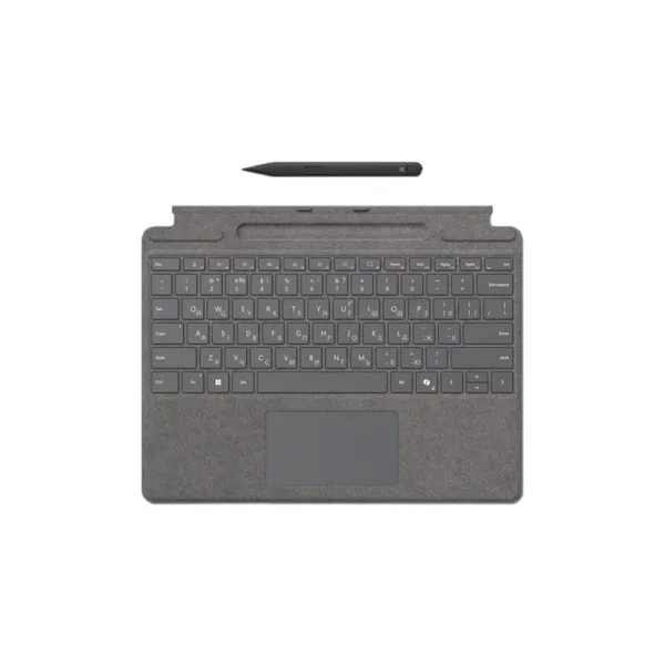 Комплект клавиатура и стилус беспроводной для планшета Surface Pro 8-11 и Pro X, платиновый Microsoft (8X8-00164)
