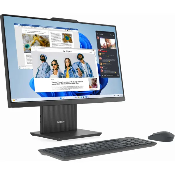 Моноблок Lenovo IdeaCentre AIO 24ARR9 23.8" FHD IPS AG, AMD R5-7535HS, 16GB, F512GB, UMA, кл+м, без ОС, сірий Lenovo (F0HR004BUO) - Фото 1