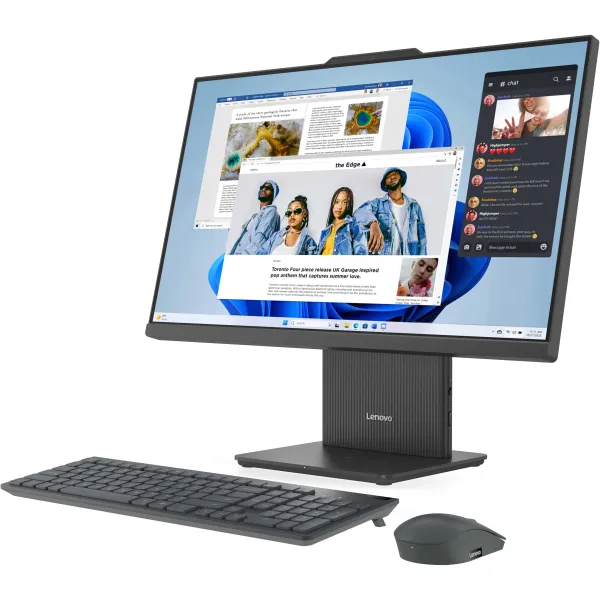 Моноблок Lenovo IdeaCentre AIO 24ARR9 23.8" FHD IPS AG, AMD R5-7535HS, 16GB, F512GB, UMA, кл+м, без ОС, сірий Lenovo (F0HR004BUO) - Фото 2