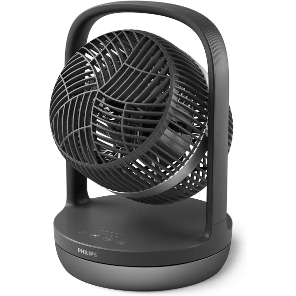 Вентилятор настільний Series 3000, 22см, 27Вт, таймер, поворот 180, чорний Philips (CX3050/01) - Фото 1