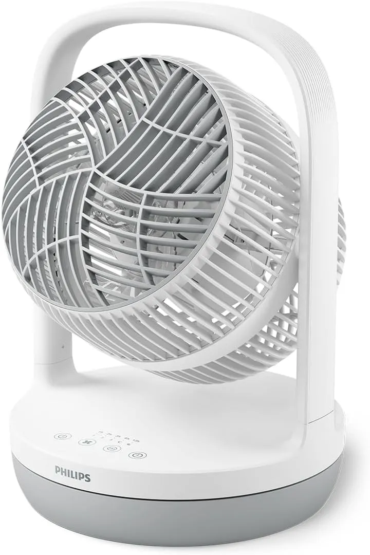 Вентилятор настільний Series 2000, 22см, 28Вт, таймер, поворот 180, білий Philips (CX2050/00) Вентилятор настільний Series 2000, 22см, 28Вт, таймер, поворот 180, білий Philips (CX2050/00)