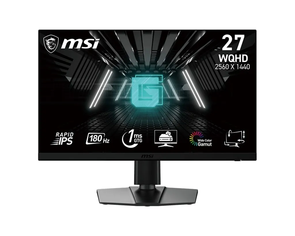 Монитор 27" G272QPF-E2 2xHDMI, DP, Audio, IPS, 2560x1440, 180Hz, 1ms, sRGB 125%, FreeSync, Pivot MSI (9S6-3CD39T-024) Монитор 27" G272QPF-E2 2xHDMI, DP, Audio, IPS, 2560x1440, 180Hz, 1ms, sRGB 125%, FreeSync, Pivot MSI (9S6-3CD39T-024)
