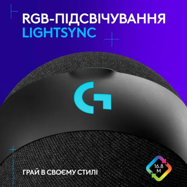 Микрофон USB Type-C игровой G Yeti Orb RGB Lightsync, чёрный Logitech (988-000551) - Фото 4
