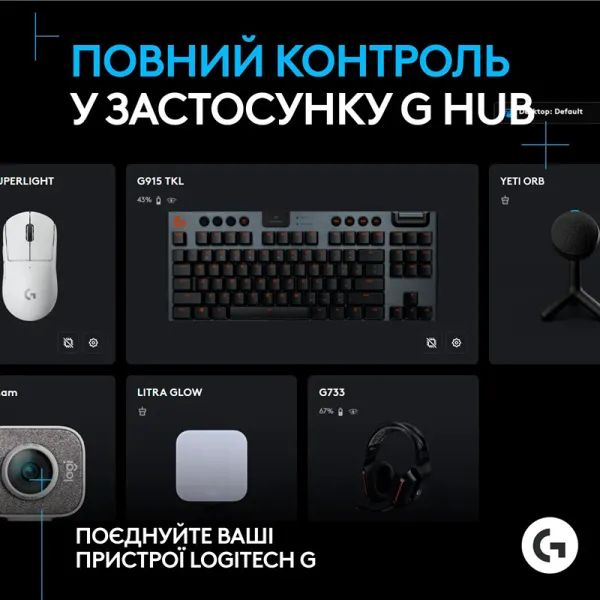 Микрофон USB Type-C игровой G Yeti Orb RGB Lightsync, чёрный Logitech (988-000551) - Фото 5