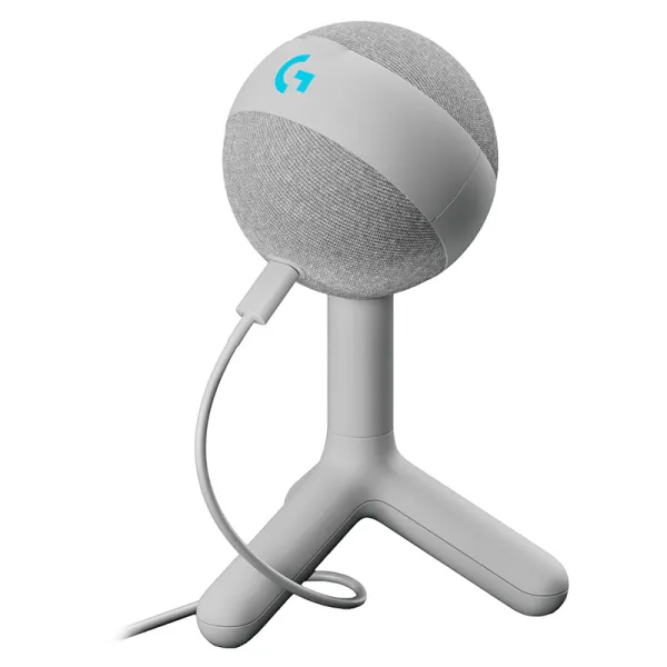 Микрофон USB Type-C игровой G Yeti Orb RGB Lightsync, белый Logitech (988-000558) - Фото 5