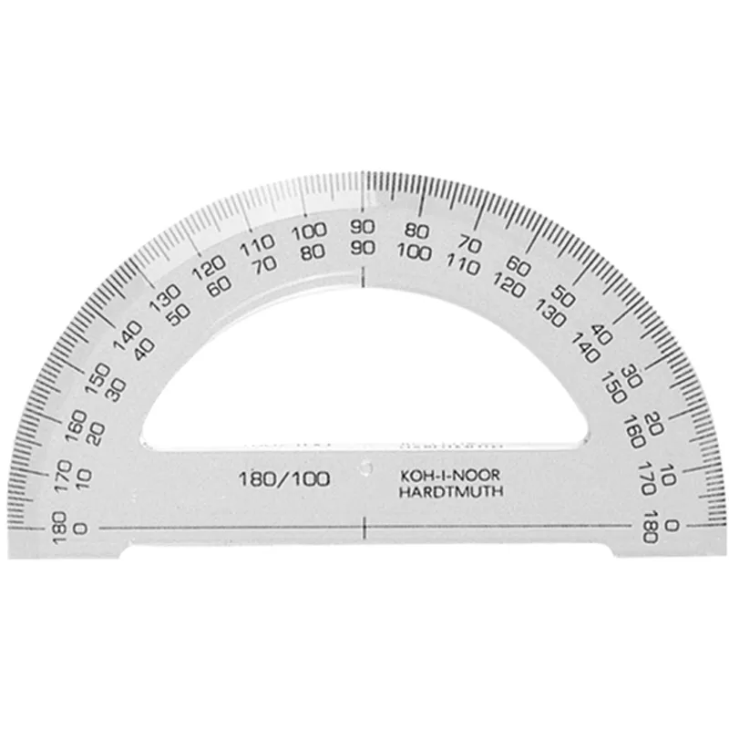 Транспортир 180/100, безцветный Koh-i-noor (746168) Транспортир 180/100, безцветный Koh-i-noor (746168)