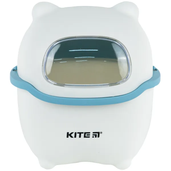 Настольный контейнер для мусора 16х21 см, бело-голубой Kite (k24-009-6)