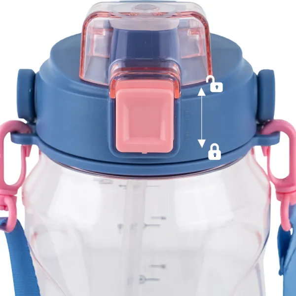 Пляшечка для води Kite 1500 мл рожева, тританова (k24-1202-2) - Фото 5