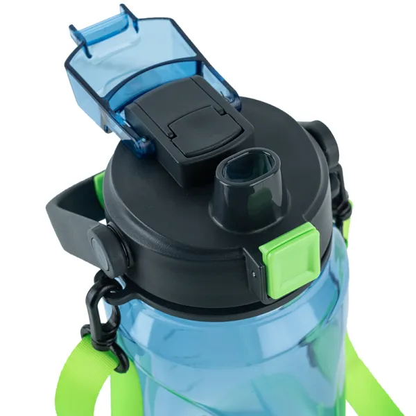 Пляшечка для води Kite 1500 мл синя, тританова (k24-1202-1) - Фото 2