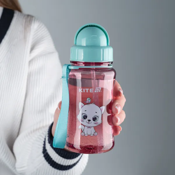 Бутылка для воды детская Kite 350 мл тритановая Kitty (k25-399-2) - Фото 3
