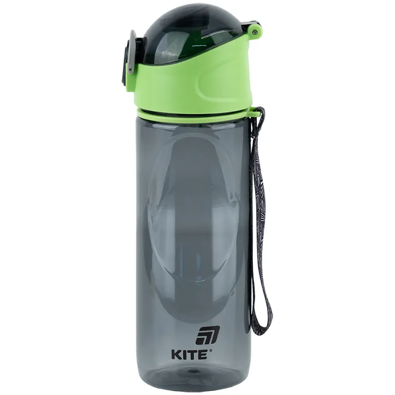 Бутылка для воды 530 мл, серая Kite (k25-400-2) Бутылка для воды 530 мл, серая Kite (k25-400-2)