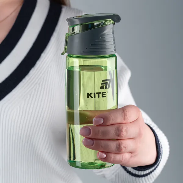 Пляшечка для води Kite 550 мл зелена, тританова (k25-401-3) - Фото 4