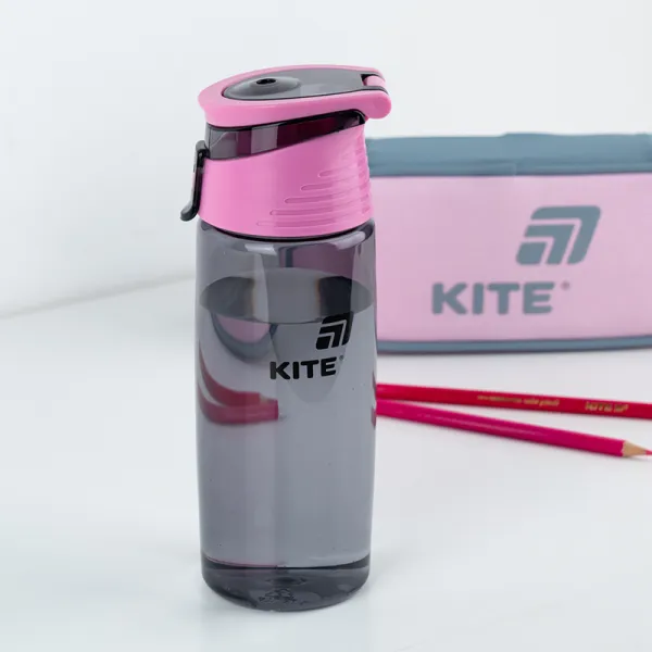 Пляшечка для води Kite 550 мл сіра, тританова (k25-401-1) - Фото 2